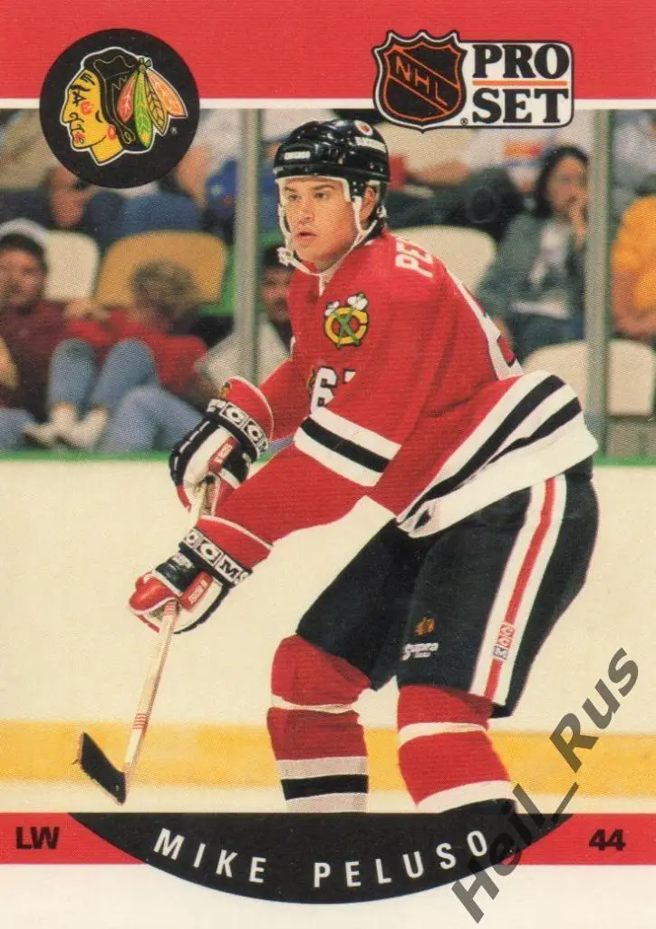 Хоккей. Карточка Mike Peluso / Майк Пелузо (Chicago Blackhawks / Чикаго) НХЛ/NHL