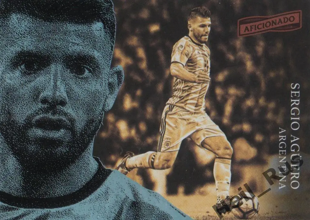Футбол. Карточка Sergio Aguero/Серхио Агуэро (Аргентина, Манчестер Сити) Panini