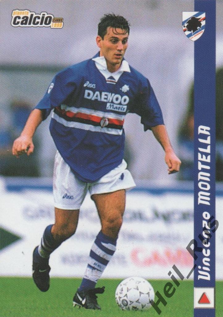 Футбол. Карточка Vincenzo Montella/Винченцо Монтелла (Сампдория, Рома) 1998-1999