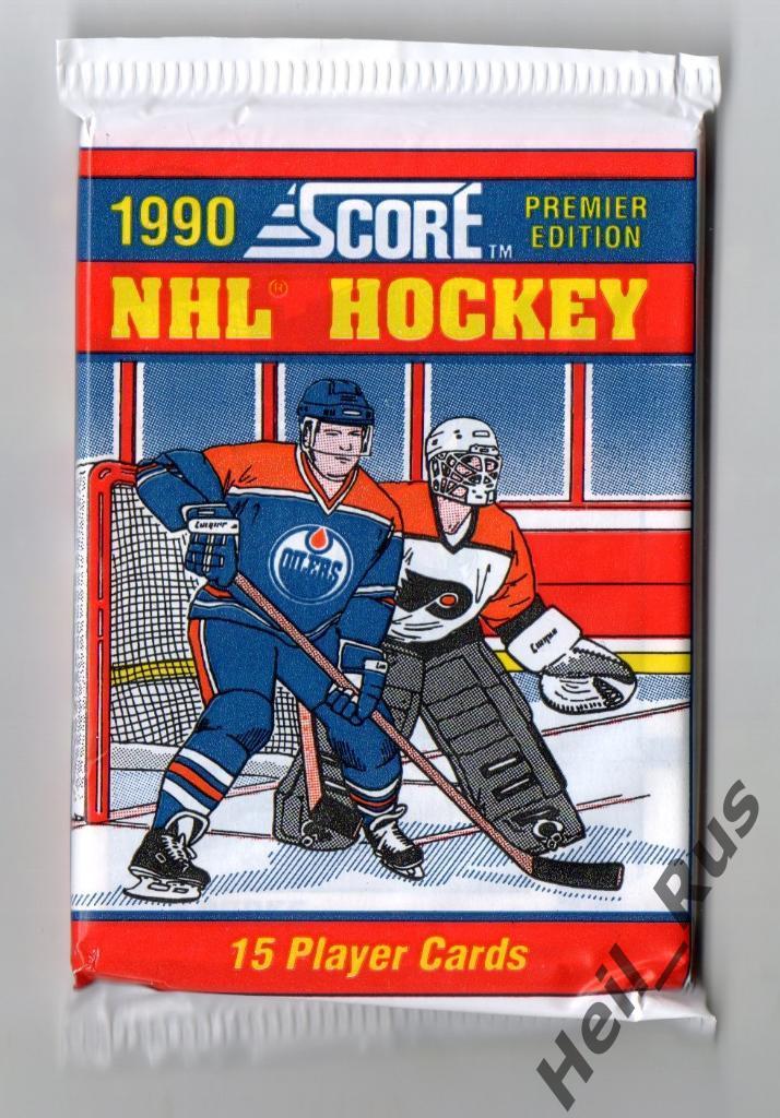 Хоккей. Карточки. Запечатанный пакетик по коллекции 1990-1991 Score NHL / НХЛ