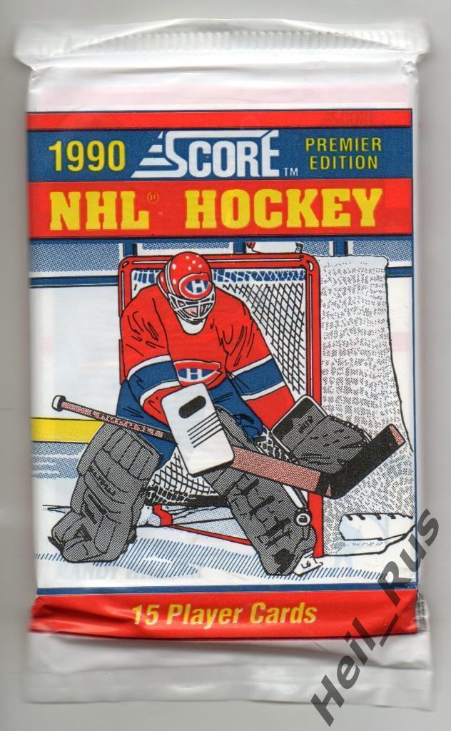 Хоккей. Карточки. Запечатанный пакетик по коллекции 1990-1991 Score NHL / НХЛ