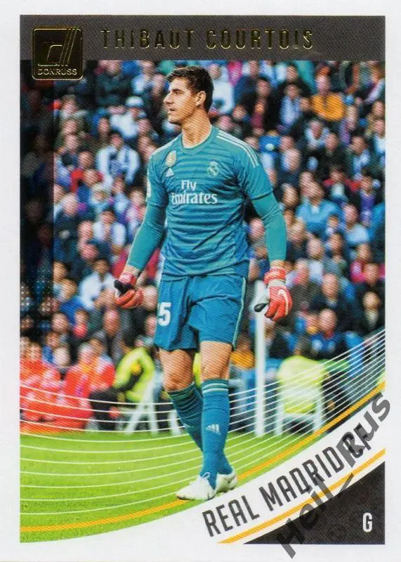 Футбол Карточка Thibaut Courtois/Тибо Куртуа (Реал Мадрид, Челси) Panini 2018-19