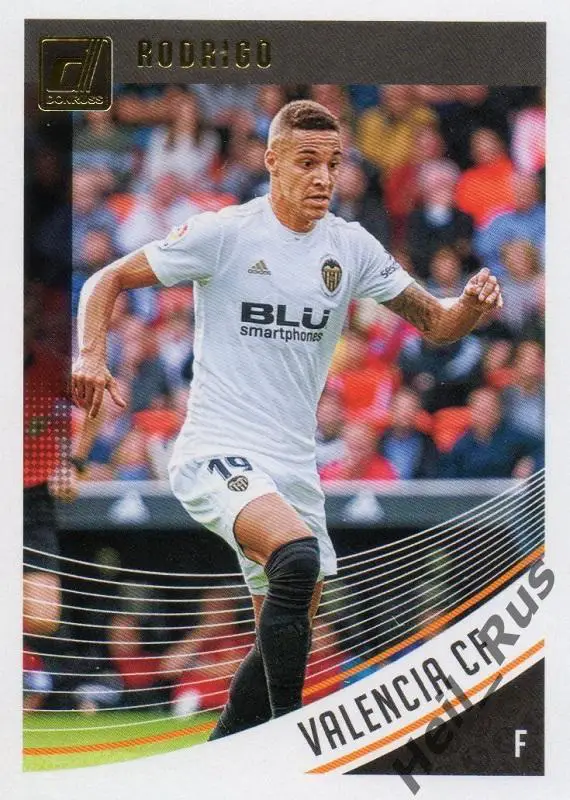 Футбол. Карточка Rodrigo / Родриго (Valencia / Валенсия) Panini/Панини 2018-19