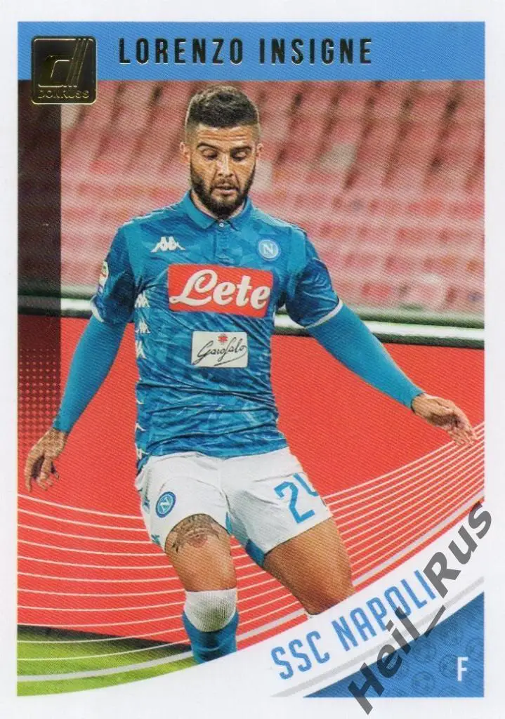 Футбол. Карточка Lorenzo Insigne/Лоренцо Инсинье (Napoli/Наполи) Panini 2018-19