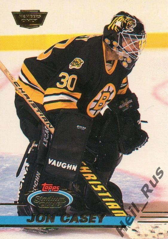 Хоккей. Карточка Jon Casey/Джонатан Кейси (Boston Bruins/Бостон Брюинз) НХЛ/NHL