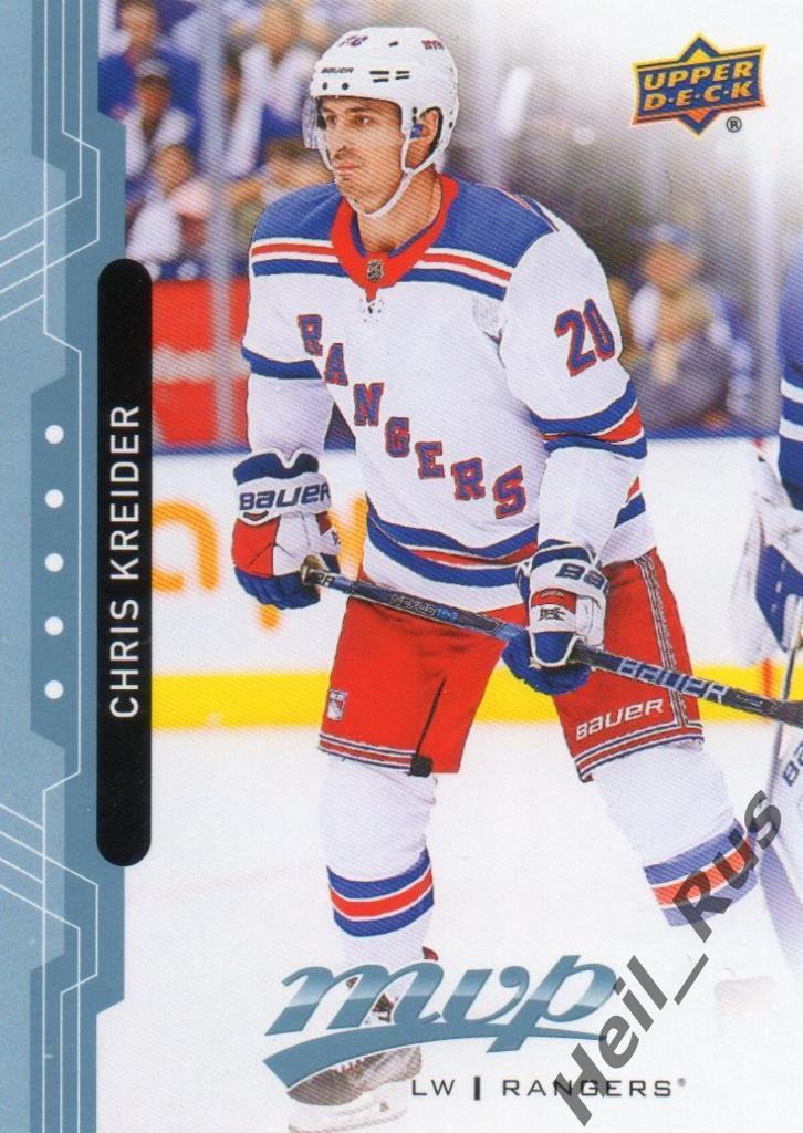 Хоккей. Карточка Chris Kreider/Крис Крайдер (New York Rangers/Рейнджерс) НХЛ/NHL
