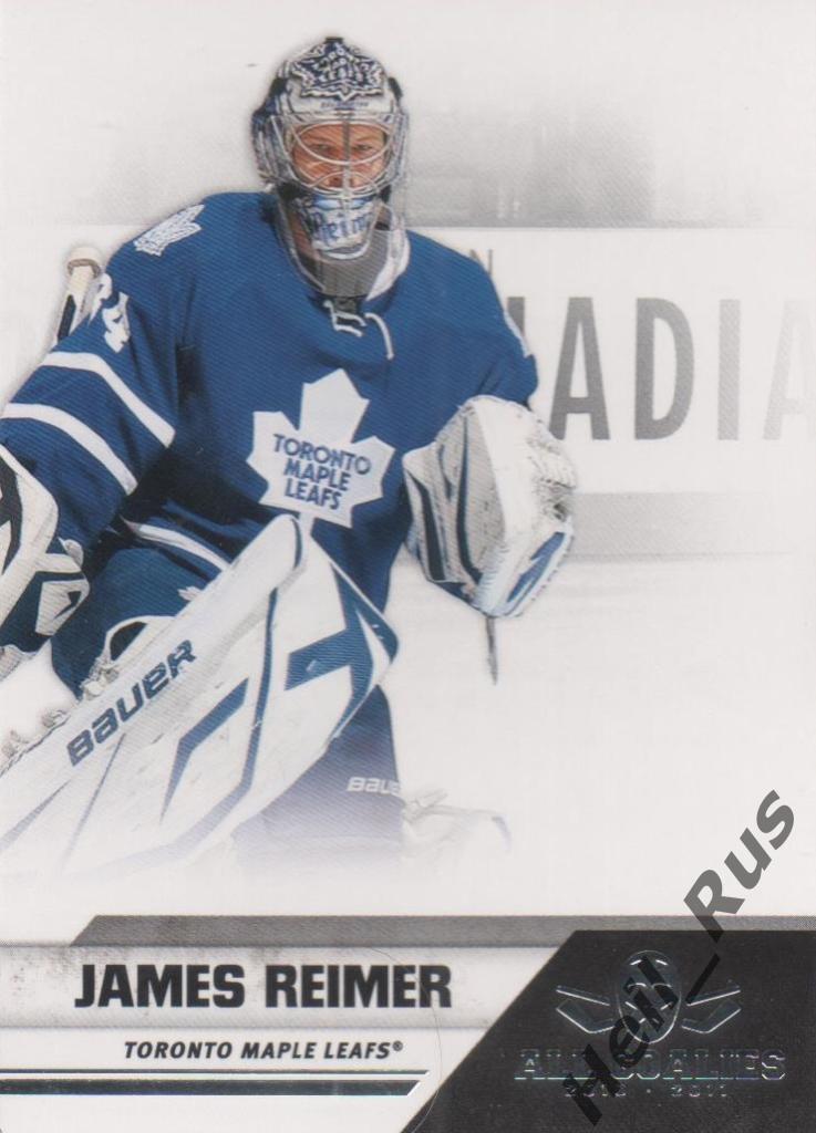 Хоккей Карточка James Reimer/Джеймс Раймер (Toronto Maple Leafs/Торонто) НХЛ NHL