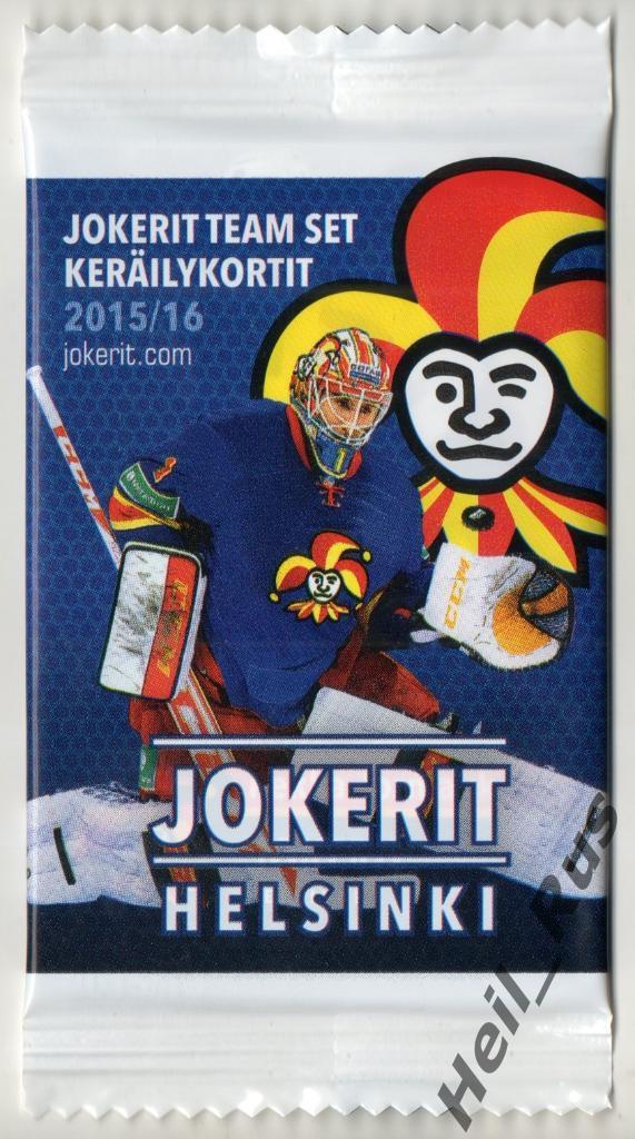 Хоккей Карточки. Запечатанный пакетик Jokerit Helsinki/Йокерит Хельсинки 2015-16