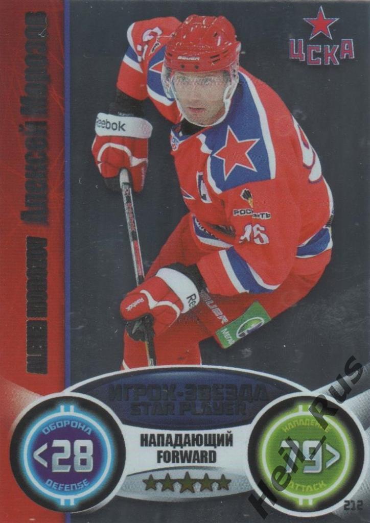 Хоккей. Карточка Алексей Морозов (ЦСКА Москва) КХЛ/KHL сезон 2013/14 TOPPS