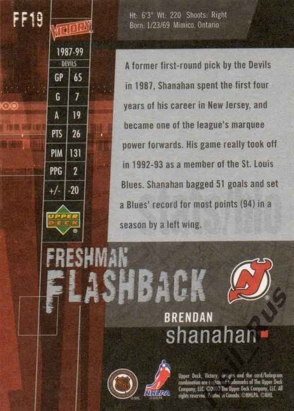 Хоккей. Карточка Brendan Shanahan / Брендан Шэнахэн (New Jersey Devils), НХЛ/NHL 1