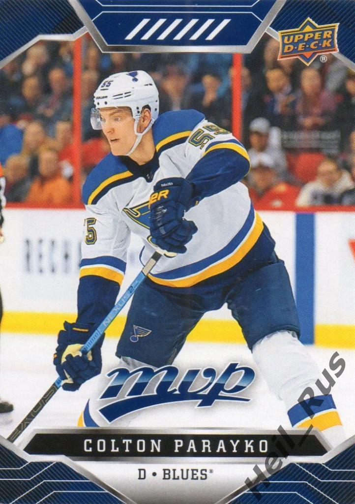 Хоккей. Карточка Colton Parayko/Колтон Парайко St. Louis Blues/Сент-Луис НХЛ/NHL