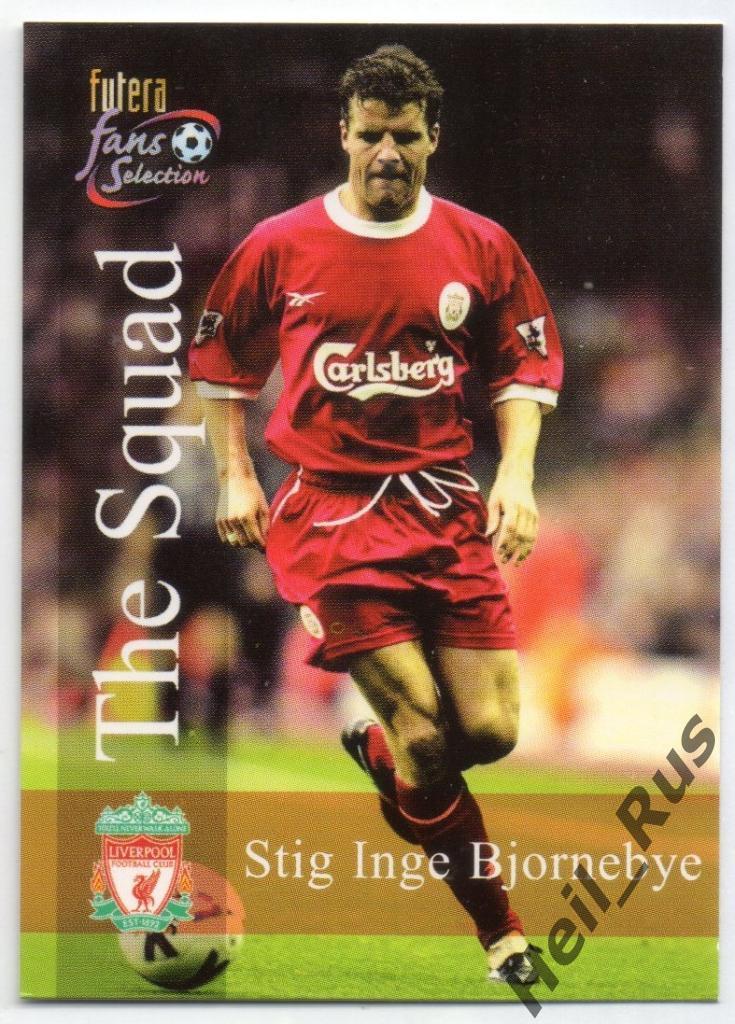Футбол. Карточка Stig Inge Bjornebye/Стиг Инге Бьернебю (Liverpool / Ливерпуль)