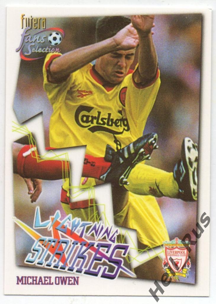 Футбол. Карточка Michael Owen / Майкл Оуэн (Liverpool / Ливерпуль) FUTERA 1999