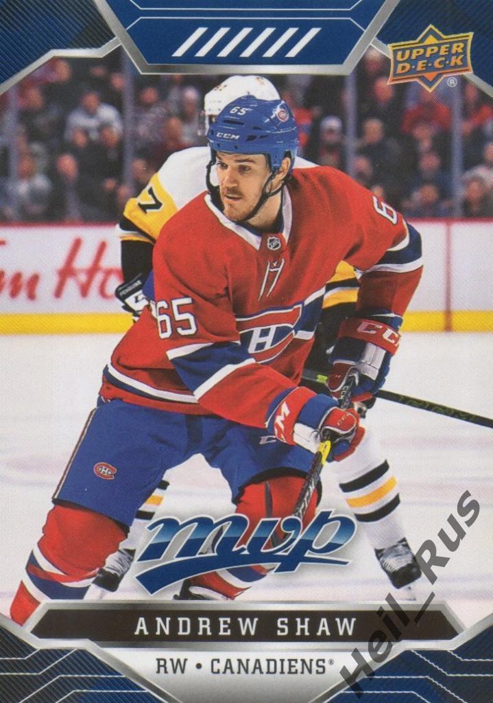Хоккей. Карточка Andrew Shaw/Эндрю Шоу (Montreal Canadiens / Монреаль) НХЛ/NHL
