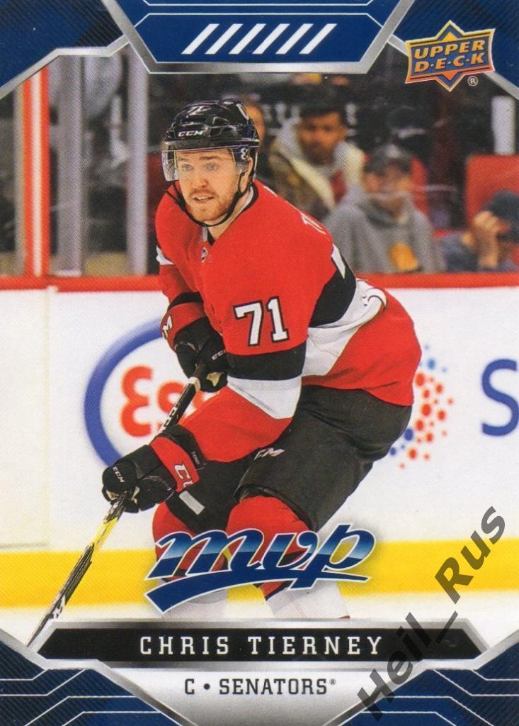 Хоккей Карточка Chris Tierney/Крис Тирни Ottawa Senators/Оттава Сенаторз НХЛ/NHL
