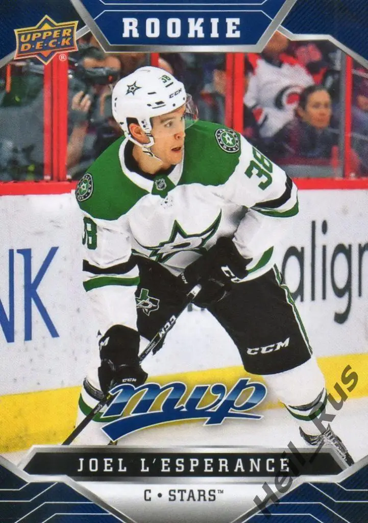 Хоккей. Карточка Joel L'Esperance/Джоэл Лесперанс (Dallas Stars/Даллас) НХЛ/NHL