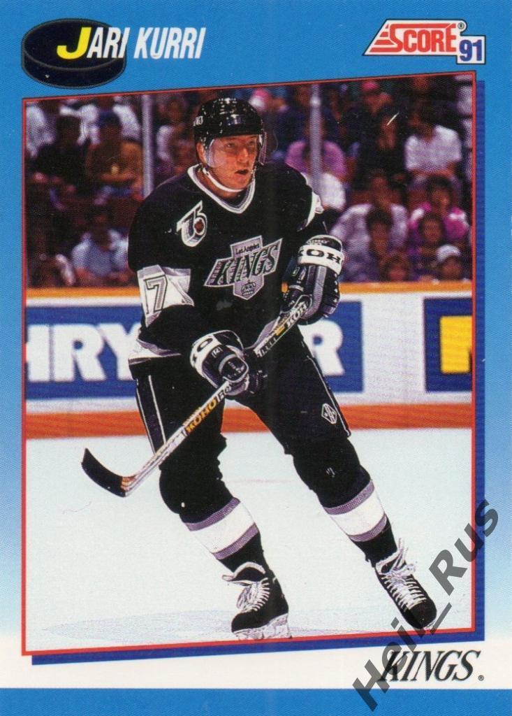 Хоккей. Карточка Яри Курри (Los Angeles Kings/Кингз, Йокерит Хельсинки), НХЛ/NHL