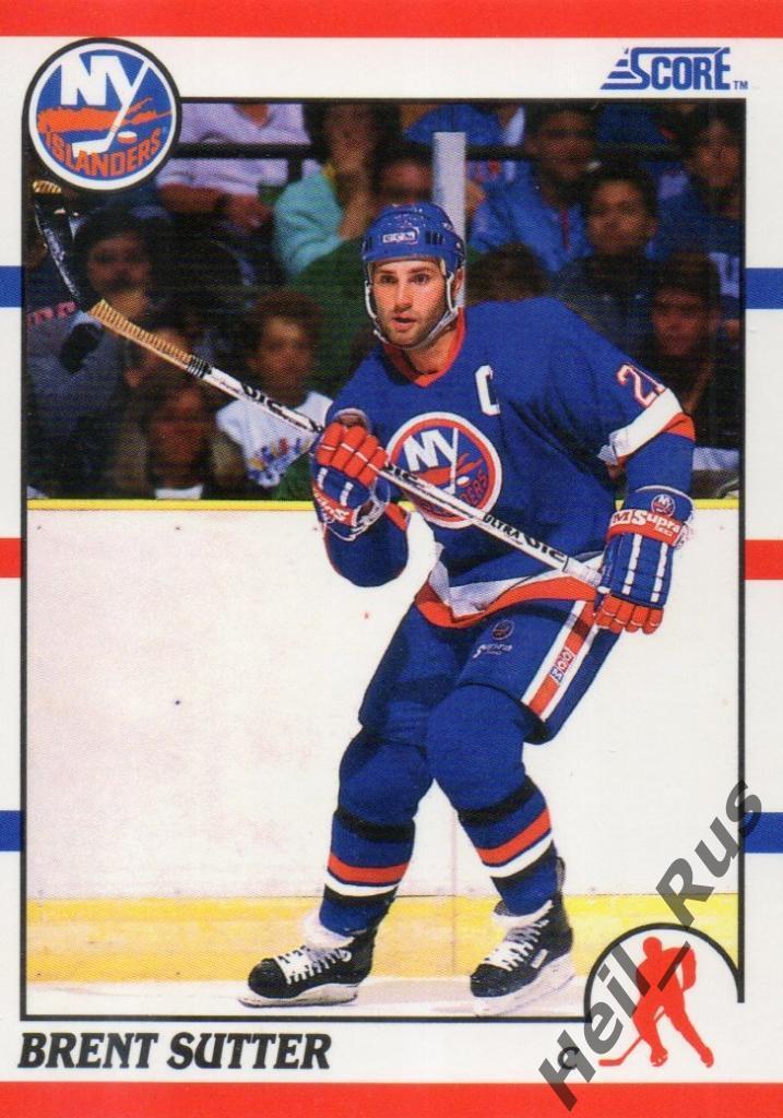 Хоккей; Карточка Brent Sutter/Брент Саттер (New York Islanders/Нью-Йорк) НХЛ/NHL