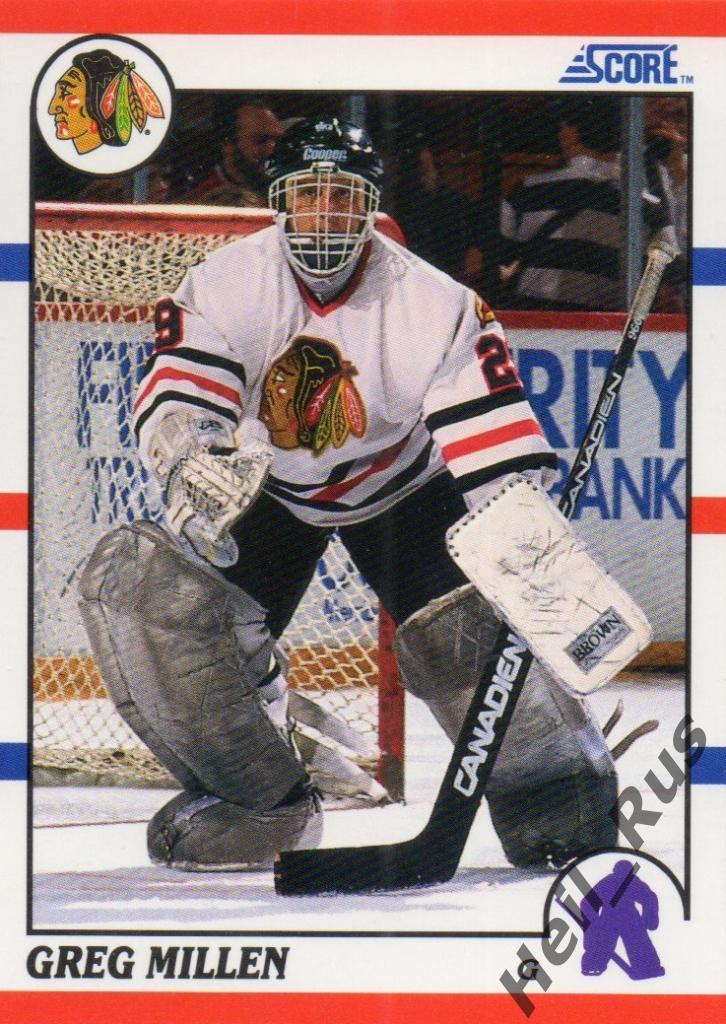 Хоккей. Карточка Greg Millen / Грег Миллен (Chicago Blackhawks / Чикаго) НХЛ/NHL