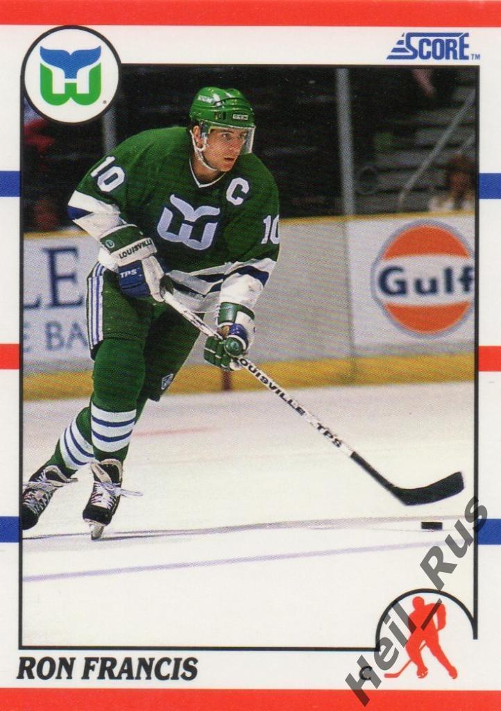 Хоккей. Карточка Ron Francis/Рон Фрэнсис (Hartford Whalers / Хартфорд) НХЛ/NHL