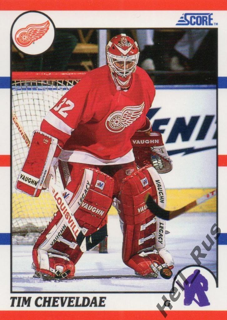 Хоккей. Карточка Tim Cheveldae/Тим Шевалдэ (Detroit Red Wings / Детройт) НХЛ/NHL