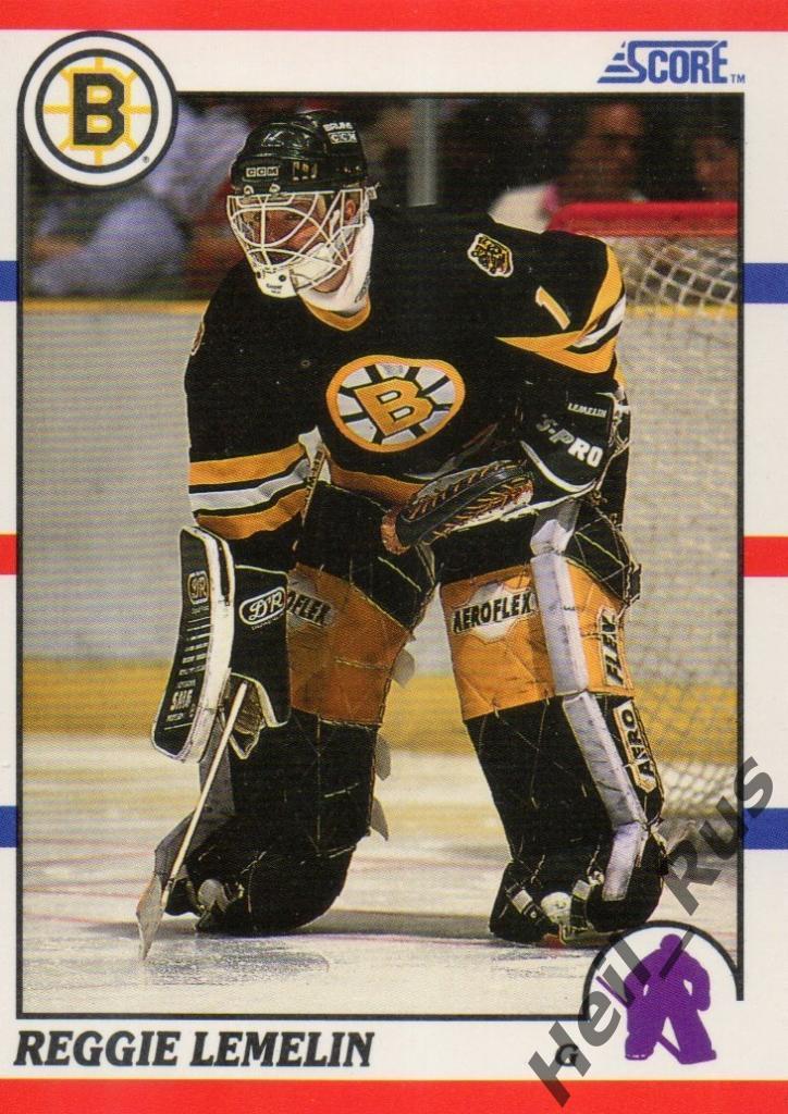 Хоккей Карточка Reggie Lemelin/Режан Лемелин Boston Bruins/Бостон Брюинз НХЛ/NHL