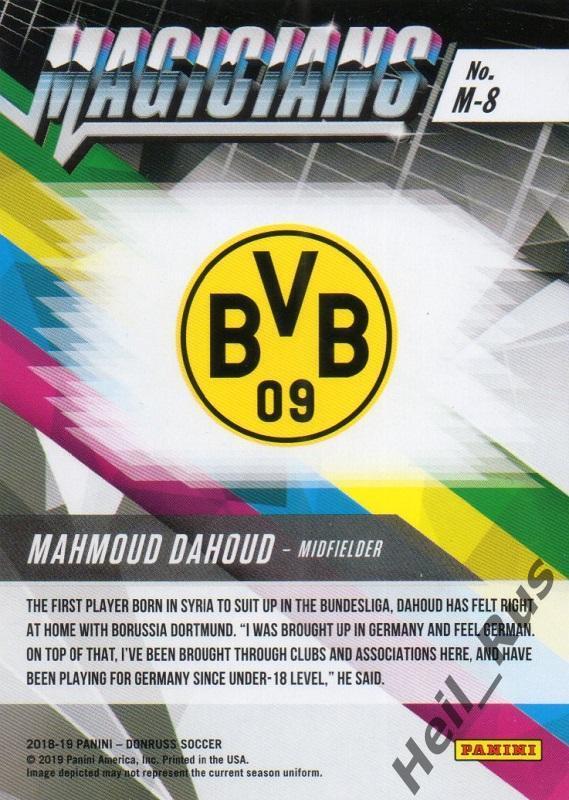 Футбол. Карточка Mahmoud Dahoud / Махмуд Дауд (Боруссия Дортмунд) Panini 2018-19 1