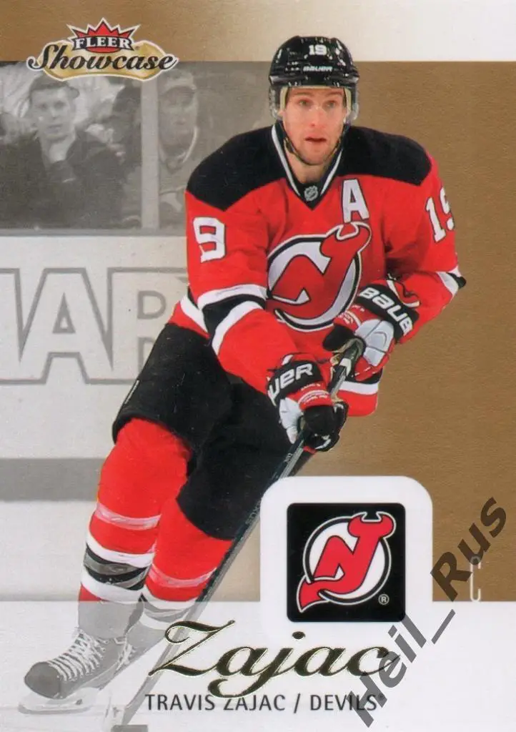 Хоккей Карточка Travis Zajac/Трэвис Зэйджек (New Jersey Devils / Девилз) НХЛ/NHL