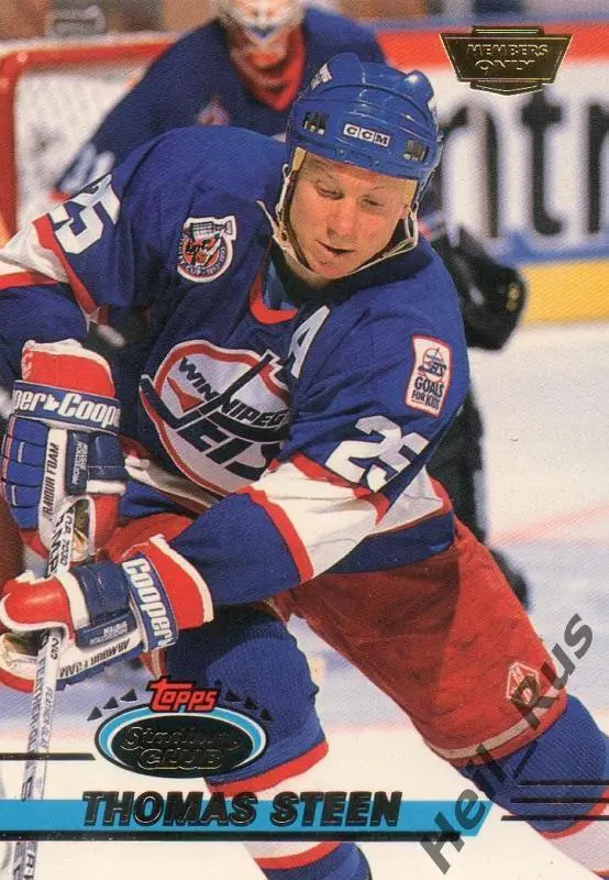 Хоккей Карточка Thomas Steen / Томас Стин (Winnipeg Jets/Виннипег Джетс) НХЛ/NHL