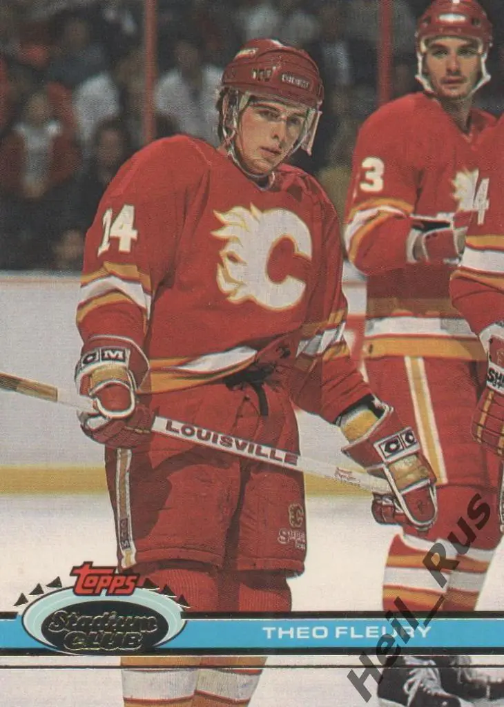 Хоккей. Карточка Theoren Fleury/Теорен Флери (Calgary Flames / Калгари) НХЛ/NHL