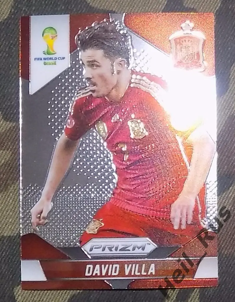 Футбол. PANINI. Чемпионат Мира 2014 карточка David Villa/Давид Вилья (Испания)