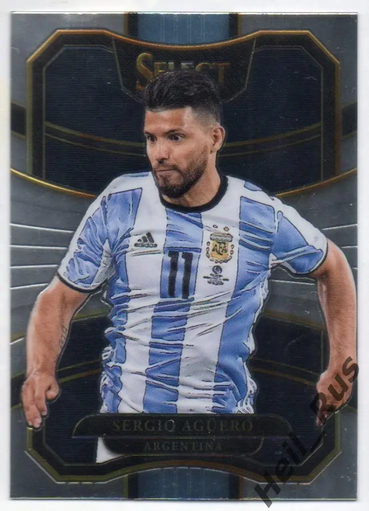 Футбол. Карточка Sergio Aguero/Серхио Агуэро (Аргентина, Манчестер Сити) Panini
