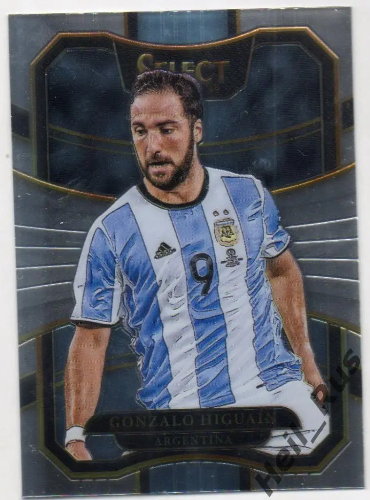 Футбол; Карточка Гонсало Игуаин (Аргентина, Милан, Ювентус, Наполи, Реал) Panini