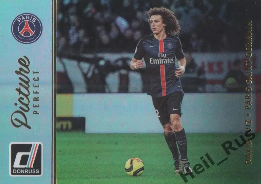 Футбол. Карточка David Luiz / Давид Луис (PSG/ПСЖ, Челси) Panini/Панини 2016-17