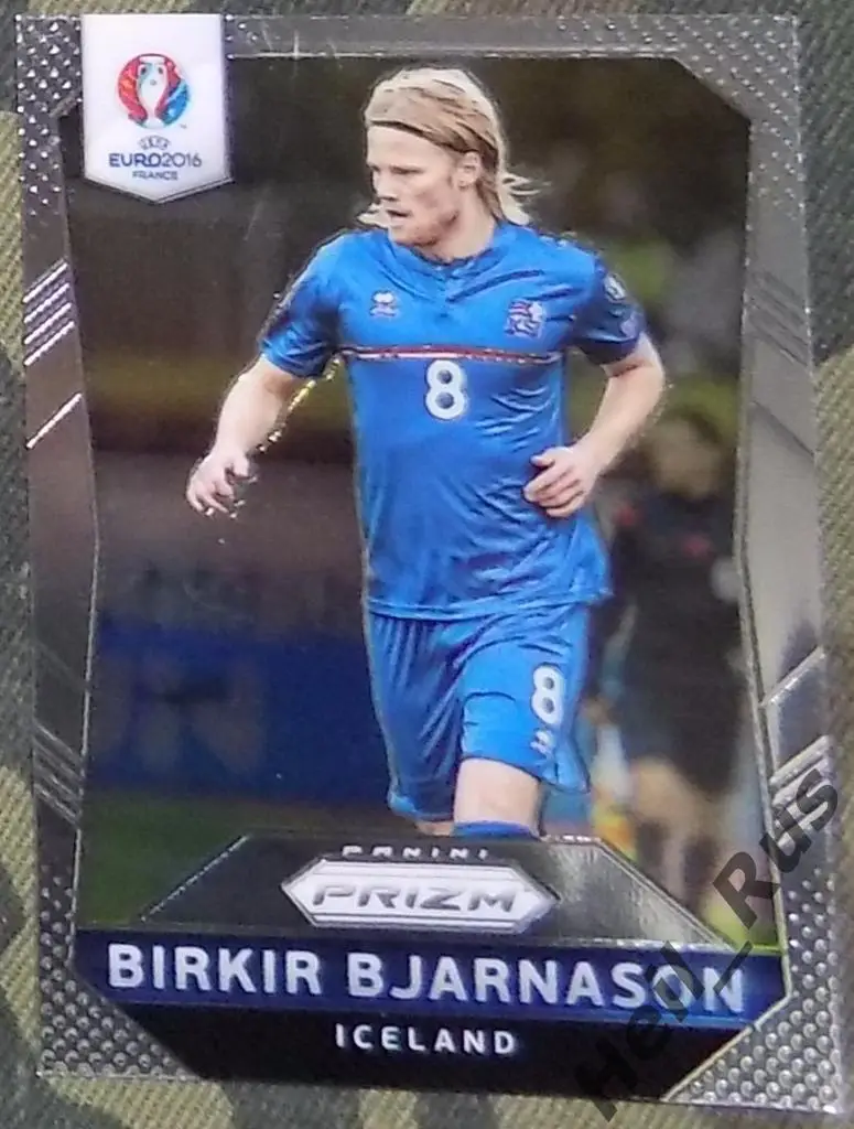 Футбол. Euro/Евро 2016 карточка B. Bjarnason/Биркир Бьярнасон (Исландия) Panini