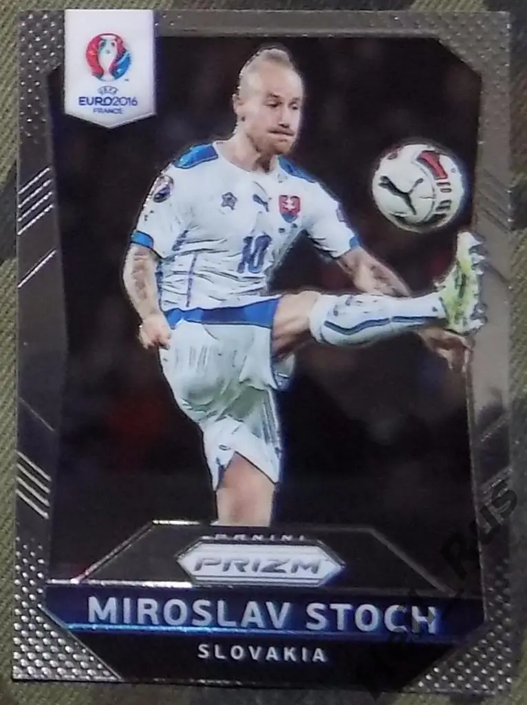Футбол. Euro/Евро 2016 карточка Miroslav Stoch/Мирослав Стох (Словакия) Panini