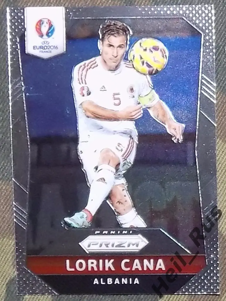 Футбол. Euro/Евро 2016 карточка Lorik Cana/Лорик Цана (Албания) Panini/Панини