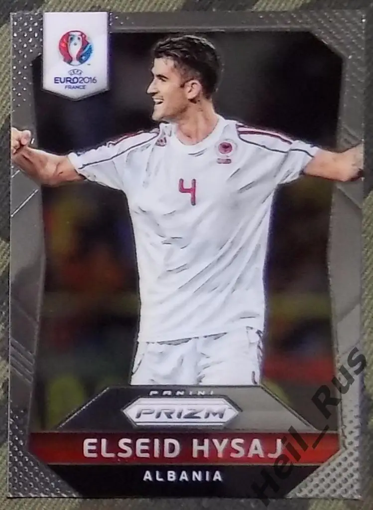 Футбол. Euro/Евро 2016 карточка Elseid Hysaj/Эльсеид Хюсай (Албания) Panini