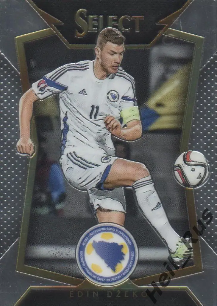 Футбол. Карточка E. Dzeko/Эдин Джеко (Босния и Герцеговина, Рома) Panini 2015/16