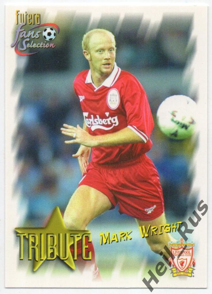 Футбол. Карточка Mark Wright / Марк Райт (Liverpool / Ливерпуль) FUTERA 1999