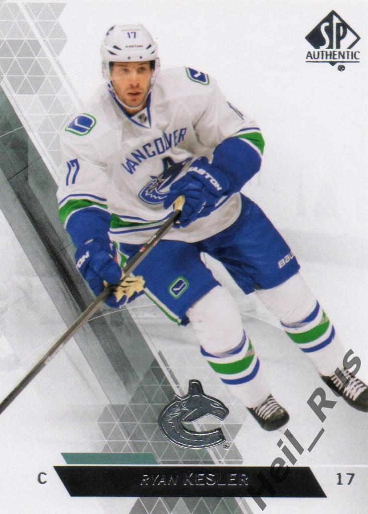 Хоккей. Карточка Ryan Kesler / Райан Кеслер (Vancouver Canucks/Ванкувер) НХЛ/NHL