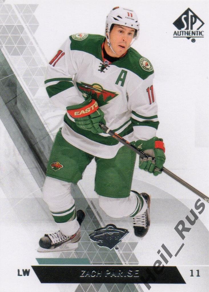 Хоккей; Карточка Zach Parise/Зак Паризе (Minnesota Wild/Миннесота Уайлд) НХЛ/NHL