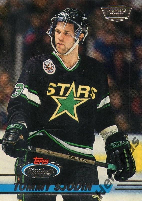 Хоккей. Карточка Tommy Sjodin / Томми Сйодин (Dallas Stars/Даллас Старз) НХЛ/NHL