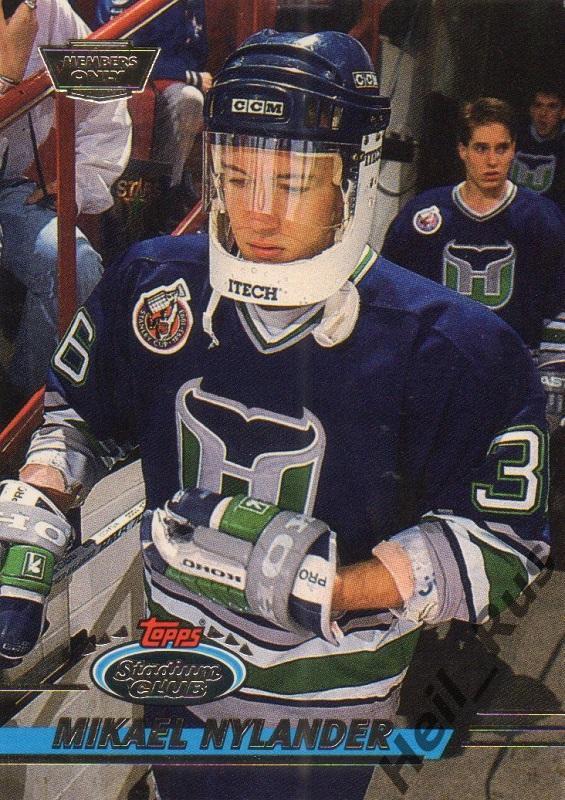Хоккей Карточка Микаэль Нюландер Hartford Whalers/Хартфорд, СКА, Ак Барс НХЛ/NHL