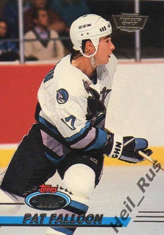 Хоккей. Карточка Pat Falloon/Пэт Фэллун (San Jose Sharks/Сан-Хосе Шаркс) НХЛ/NHL