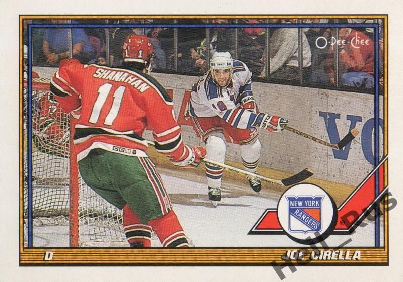 Хоккей. Карточка Joe Cirella/Джо Сирелла (New York Rangers / Рейнджерс) НХЛ/NHL