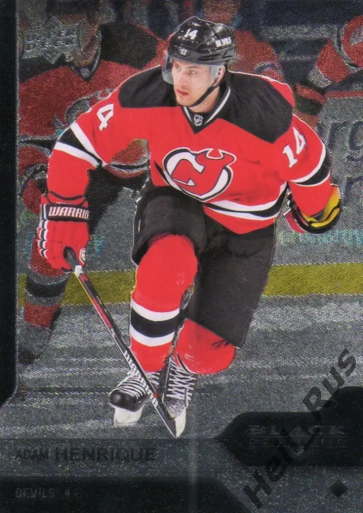 Хоккей Карточка Adam Henrique/Адам Хенрик New Jersey Devils / Нью-Джерси НХЛ/NHL