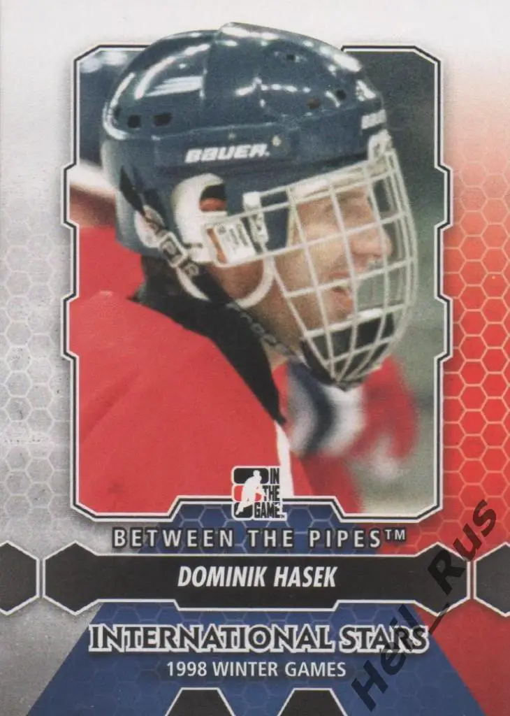 Хоккей. Карточка Dominik Hasek/Доминик Гашек (Чехия, Спартак Москва) НХЛ/NHL/КХЛ