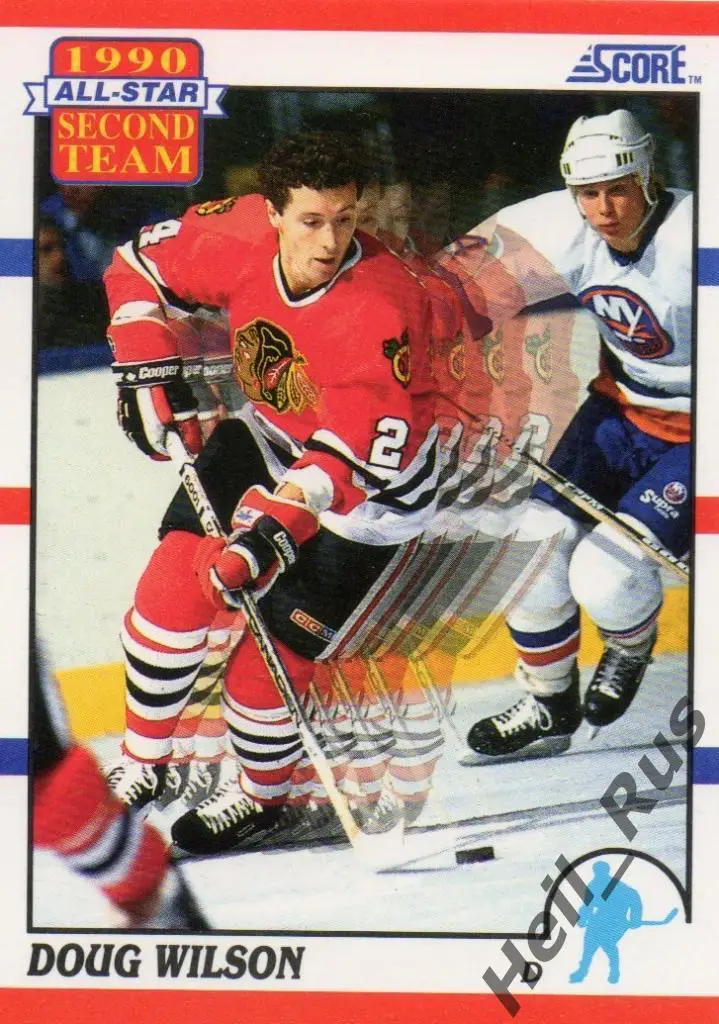 Хоккей. Карточка Doug Wilson / Дуг Уилсон (Chicago Blackhawks / Чикаго), НХЛ/NHL