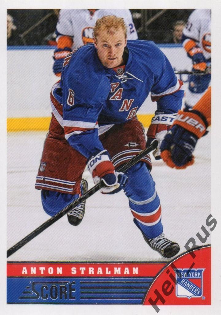 Хоккей. Карточка Anton Stralman / Антон Строльман (New York Rangers) НХЛ/NHL